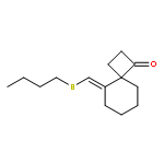 Spiro[3.5]nonan-1-one, 5-[(butylthio)methylene]-