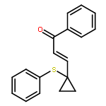 2-Propen-1-one, 1-phenyl-3-[1-(phenylthio)cyclopropyl]-, (E)-