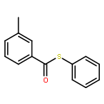 Benzenecarbothioic acid, 3-methyl-, S-phenyl ester