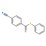 Benzenecarbothioic acid, 4-cyano-, S-phenyl ester