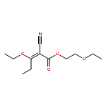 2-Pentenoic acid, 2-cyano-3-ethoxy-, 2-ethoxyethyl ester