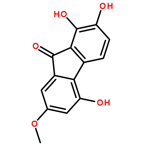 1,2,5-trihydroxy-7-methoxy-9H-fluoren-9-one