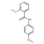 3-Pyridinecarboxamide, N-(4-methoxyphenyl)-2-(methylthio)-