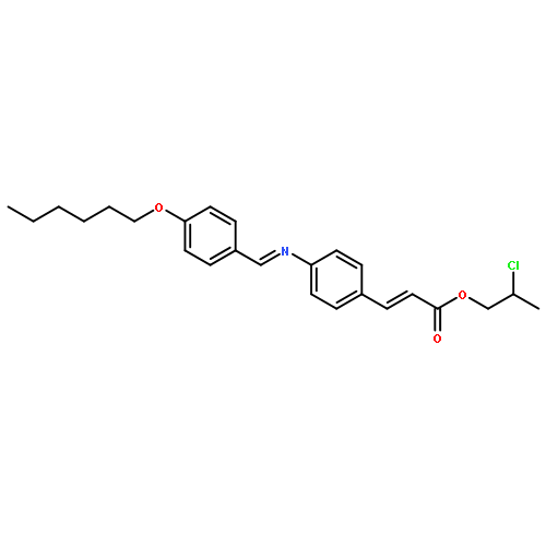 4-[(4-Hexyloxybenzylidene)amino]cinnamic acid (R)-2-chloropropyl ester