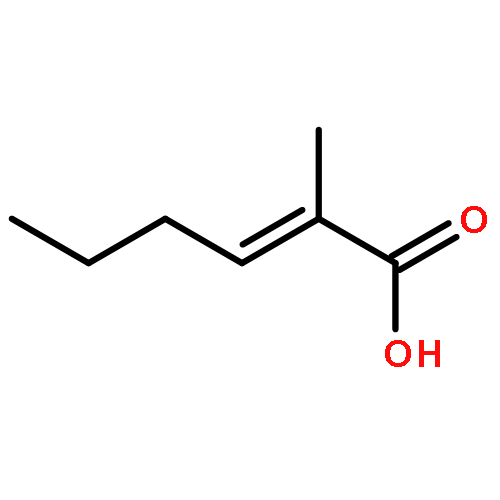 2-Hexenoic acid, 2-methyl-, (2E)-