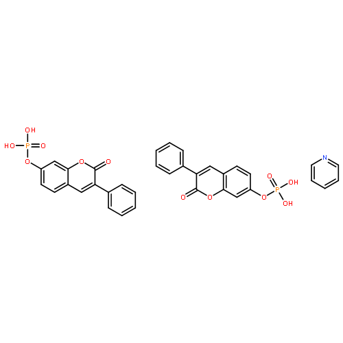 3-PHENYL-7-COUMARINYL PHOSPHATE HEMIPYRIDINE SALT