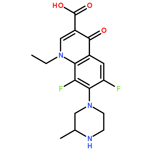 3-Quinolinecarboxylicacid, 1-ethyl-6,8-difluoro-1,4-dihydro-7-[(3R)-3-methyl-1-piperazinyl]-4-oxo-