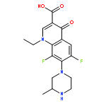 3-Quinolinecarboxylicacid, 1-ethyl-6,8-difluoro-1,4-dihydro-7-[(3S)-3-methyl-1-piperazinyl]-4-oxo-