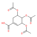 1-Cyclohexene-1-carboxylic acid, 3,4,5-tris(acetyloxy)-