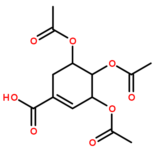 1-Cyclohexene-1-carboxylic acid, 3,4,5-tris(acetyloxy)-