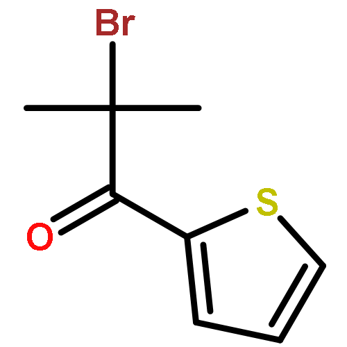 1-Propanone, 2-bromo-2-methyl-1-(2-thienyl)-