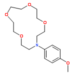 1,4,7,10-Tetraoxa-13-azacyclopentadecane, 13-(4-methoxyphenyl)-