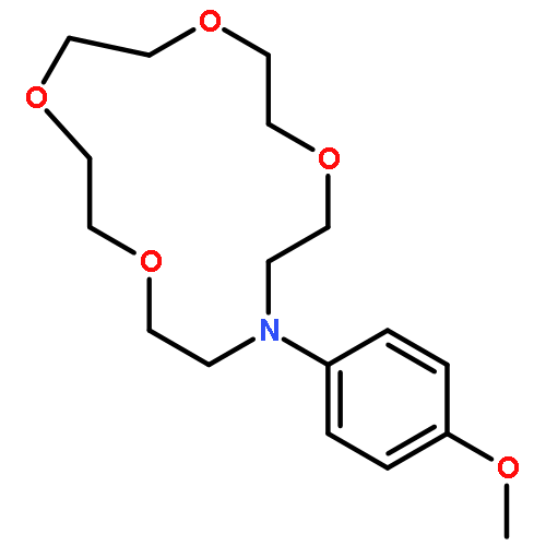 1,4,7,10-Tetraoxa-13-azacyclopentadecane, 13-(4-methoxyphenyl)-