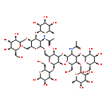 D-Glucose, O-6-deoxy-a-L-galactopyranosyl-(1®3)-O-[b-D-galactopyranosyl-(1®4)]-O-2-(acetylamino)-2-deoxy-b-D-glucopyranosyl-(1®6)-O-[O-6-deoxy-a-L-galactopyranosyl-(1®4)-O-[b-D-galactopyranosyl-(1®3)]-2-(acetylamino)-2-deoxy-b-D-glucopyranosyl-(1®3)]-O-b-D-galactopyranosyl-(1®4)-