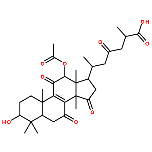 (2r,6s)-6-[(3s,5r,10s,12s,13r,14r,17r)-12-acetyloxy-3-hydroxy-4,4,10,13,14-pentamethyl-7,11,15-trioxo-1,2,3,5,6,12,16,17-octahydrocyclopenta[a]phenanthren-17-yl]-2-methyl-4-oxoheptanoic Acid