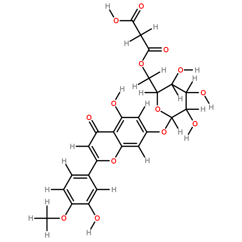 7-O-(6-Malonyl-beta-D-glucopyranoside)-3',5,7-Trihydroxy-4'-methoxyflavone