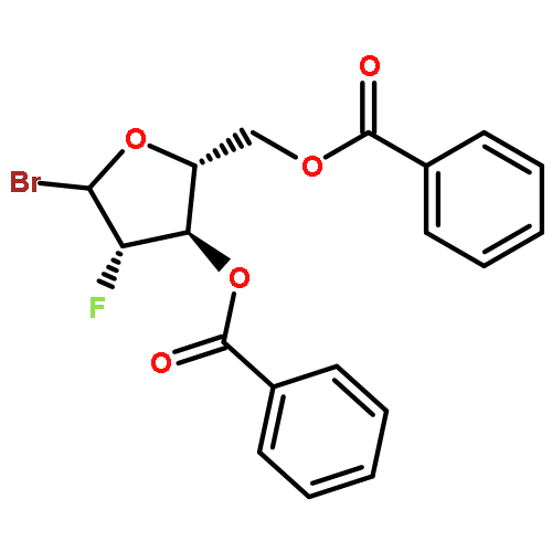 ((2R,3R,4S)-3-(benzoyloxy)-5-bromo-4-fluorotetrahydrofuran-2-yl)methyl benzoate