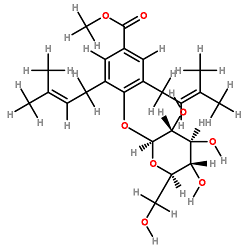 methyl 3,5-bis(3-methyl-2-butenyl)-4-O-(beta?D-glucopyranosyl)benzoate