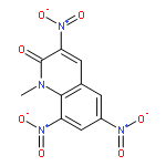 2(1H)-Quinolinone, 1-methyl-3,6,8-trinitro-