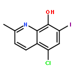 8-Quinolinol, 5-chloro-7-iodo-2-methyl-