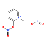 Pyridinium, 1-methyl-2-(nitrooxy)-, nitrite