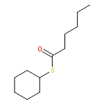 Hexanethioic acid, S-cyclohexyl ester