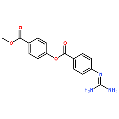 Benzoic acid,4-[(aminoiminomethyl)amino]-, 4-(methoxycarbonyl)phenyl ester