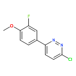 Pyridazine, 3-chloro-6-(3-fluoro-4-methoxyphenyl)-