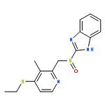 2-[(4-ethylsulfanyl-3-methylpyridin-2-yl)methylsulfinyl]-1h-benzimidazole