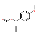 1-(4-methoxyphenyl)prop-2-yn-1-yl acetate