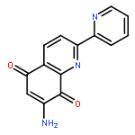 5,8-Quinolinedione, 7-amino-2-(2-pyridinyl)-