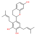 4-[(2S)-7-hydroxy-3,4-dihydro-2H-chromen-2-yl]-3,6-bis(3-methylbut-2-en-1-yl)benzene-1,2-diol