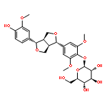 4-[(1S,3aR,4S,6aR)-4-(4-hydroxy-3-methoxyphenyl)tetrahydro-1H,3H-furo[3,4-c]furan-1-yl]-2,6-dimethoxyphenyl beta-D-glucopyranoside