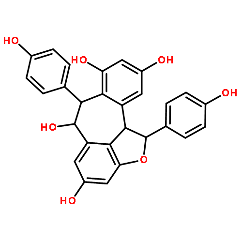 (1R,6S,7S,11bR)-1,7-bis(4-hydroxyphenyl)-1,6,7,11b-tetrahydro-2-oxadibenzo[cd,h]azulene-4,6,8,10-tetrol