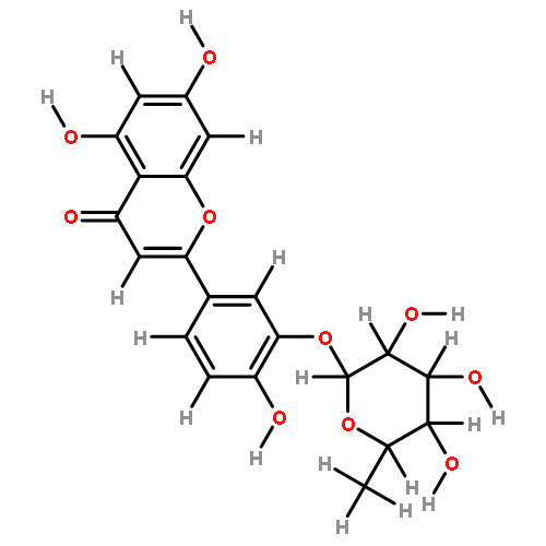 3'-O-alpha-L-Rhamnopyranoside-3',4',5,7-Tetrahydroxyflavone