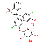 b-D-Galactopyranoside,2-chloro-4-[3-(3-chloro-4-hydroxyphenyl)-1,1-dioxido-3H-2,1-benzoxathiol-3-yl]phenyl