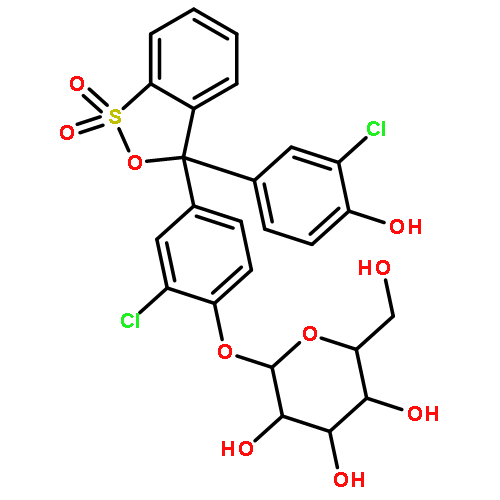 b-D-Galactopyranoside,2-chloro-4-[3-(3-chloro-4-hydroxyphenyl)-1,1-dioxido-3H-2,1-benzoxathiol-3-yl]phenyl