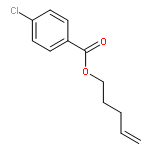 Benzoic acid, 4-chloro-, 4-pentenyl ester