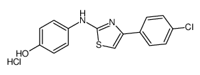 4-[[4-(4-CHLOROPHENYL)-1,3-THIAZOL-2-YL]AMINO]PHENOL;HYDROCHLORIDE