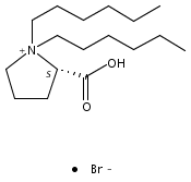 Pyrrolidinium, 2-carboxy-1,1-dihexyl-, bromide (1:1), (2S)- 