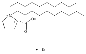 Pyrrolidinium, 2-carboxy-1,1-didecyl-, bromide (1:1), (2S)- 