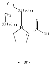 Pyrrolidinium, 2-carboxy-1,1-didodecyl-, bromide (1:1), (2S)- 