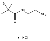 Propanamide, N-(2-aminoethyl)-2-bromo-2-methyl-, hydrochloride (1:1)