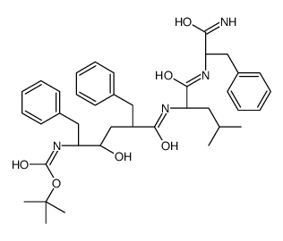 TERT-BUTYL N-[(2S,3S,5R)-6-[[(2S)-1-[[(2S)-1-AMINO-1-OXO-3-PHENYLPROPAN-2-YL]AMINO]-4-METHYL-1-OXOPENTAN-2-YL]AMINO]-5-BENZYL-3-HYDROXY-6-OXO-1-PHENYLHEXAN-2-YL]CARBAMATE