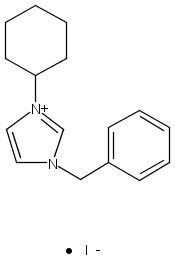 1H-Imidazolium, 3-cyclohexyl-1-(phenylmethyl)-, iodide (1:1)