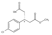 Pentanedioic acid, 3-(4-chlorophenyl)-, 1-methyl ester, (3R)-