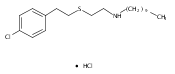 1-Decanamine, N-[2-[[2-(4-chlorophenyl)ethyl]thio]ethyl]-, hydrochloride (1:1)