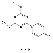 4(1H)-Pyridinone, 1-(4,6-dimethoxy-1,3,5-triazin-2-yl)-, hydrate (1:1)