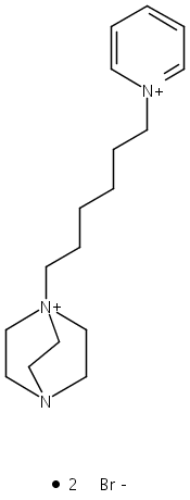 4-Aza-1-azoniabicyclo[2.2.2]octane, 1-[6-(pyridinio)hexyl]-, bromide (1:2) 