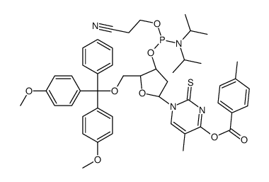 1-{5-O-[BIS(4-METHOXYPHENYL)(PHENYL)METHYL]-3-O-[(2-CYANOETHOXY)(DIISOPROPYLAMINO)PHOSPHINO]-2-DEOXY-WEI -D-ERYTHRO-PENTOFURANOSYL}-5-METHYL-4-[(4-METHYLBENZOYL)OXY]-2(1H)-PYRIMIDINETHIONE